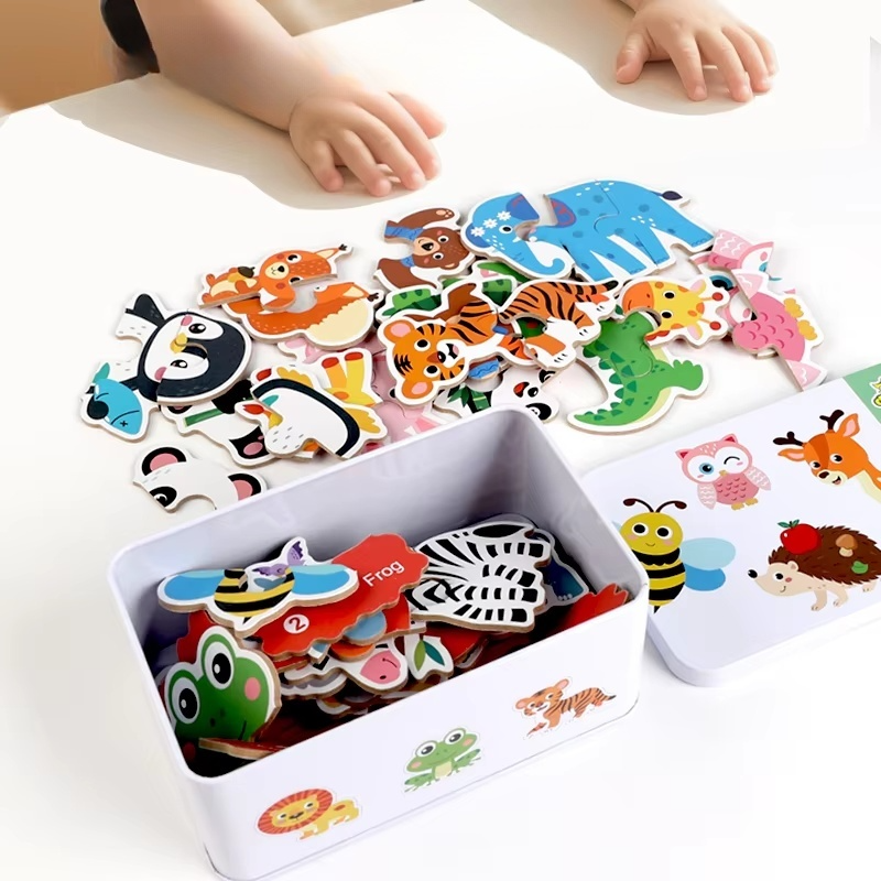پازل چوبی جیگسا مدل جعبه فلزی (Iron Box Puzzle)